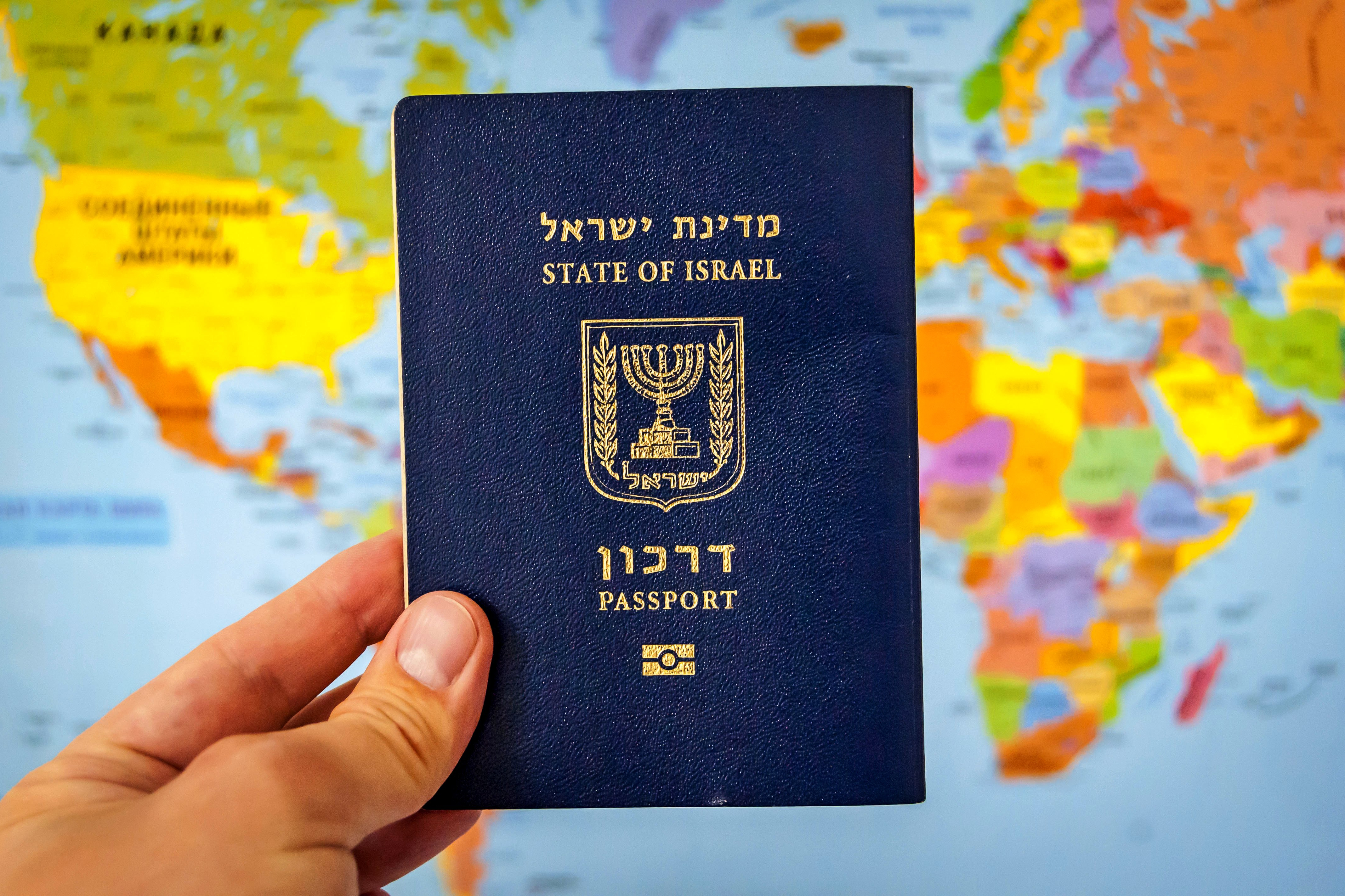 список и количество безвизовых стран с паспортом Израиля