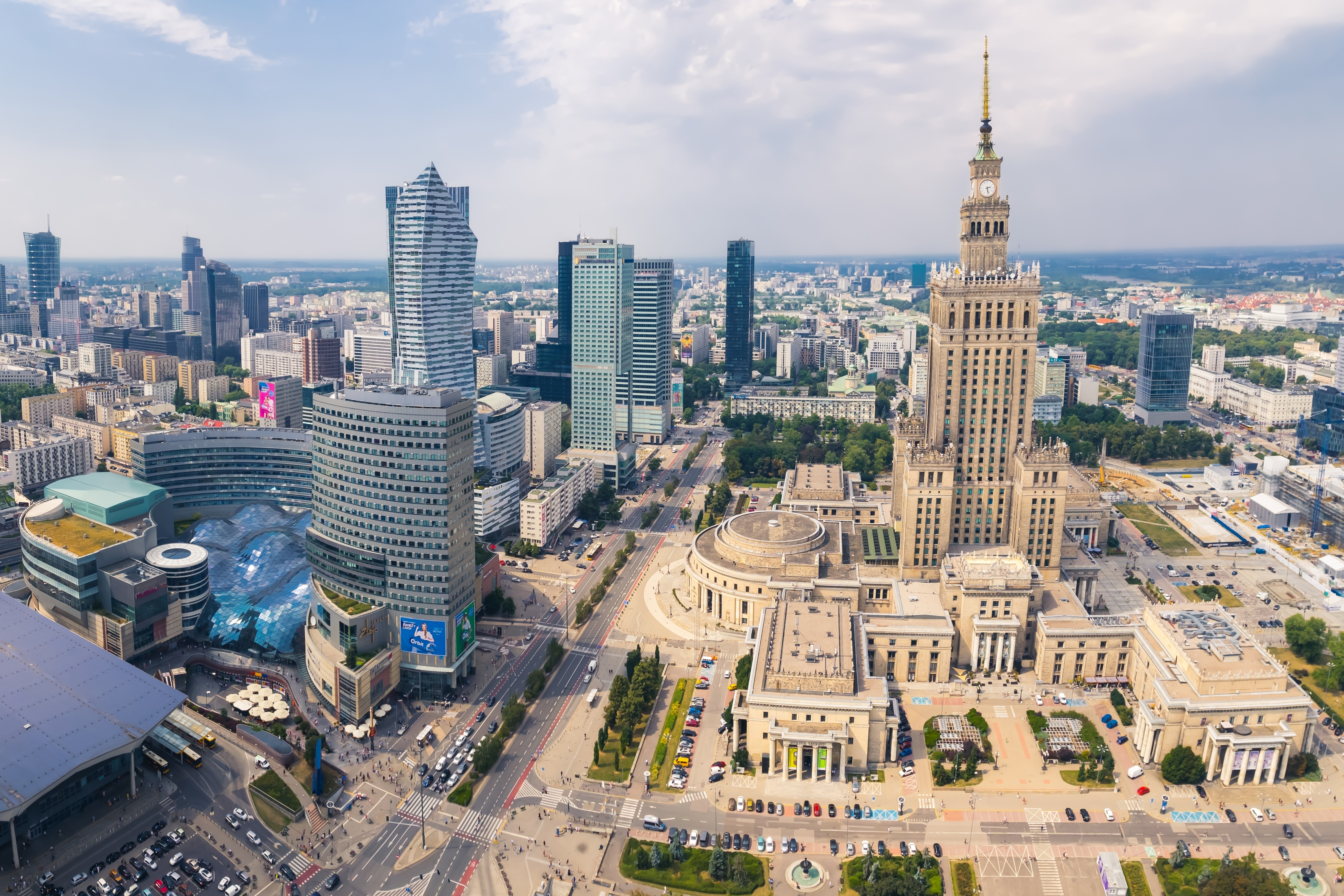 Панорама Кракова как символ программы получения карты побыту Польши